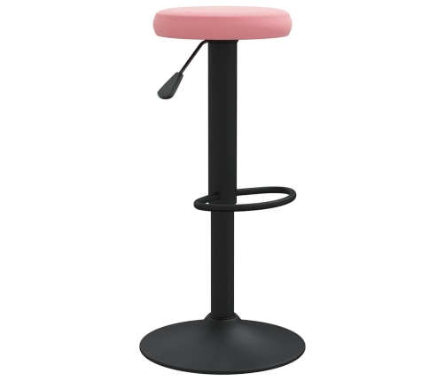 vidaXL bāra krēsli, 2 gab., rozā samts