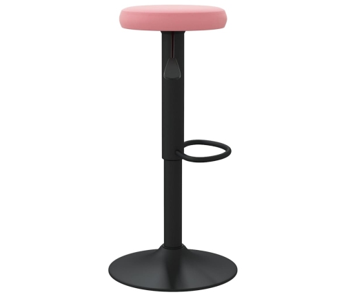 vidaXL bāra krēsli, 2 gab., rozā samts