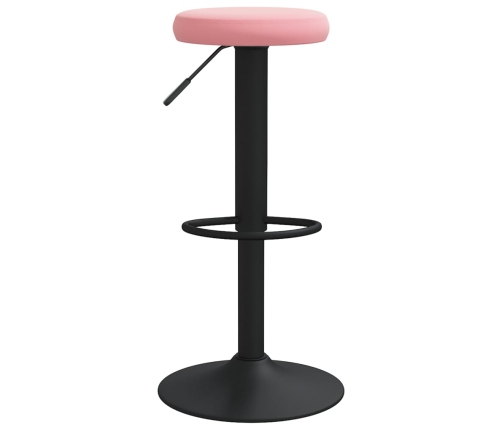 vidaXL bāra krēsli, 2 gab., rozā samts