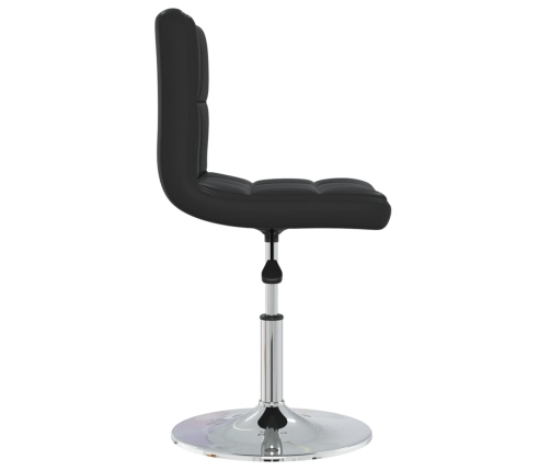 vidaXL virtuves krēsli, 2 gab., melna mākslīgā āda