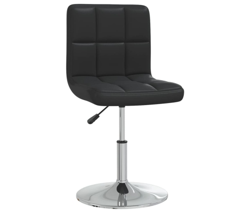 vidaXL virtuves krēsli, 4 gab., melna mākslīgā āda