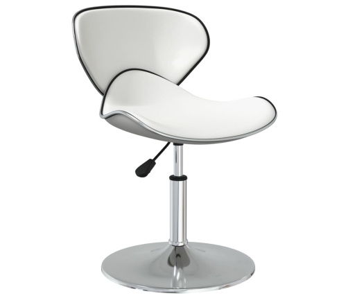 Virtuves Krēsli, 2 Gab., Balta Mākslīgā Āda Vidaxl