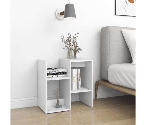 vidaXL naktsskapīši, 2 gab., 50x30x51,5 cm, balti, inženierijas koks