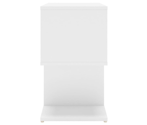 vidaXL naktsskapīši, 2 gab., 50x30x51,5 cm, balti, inženierijas koks