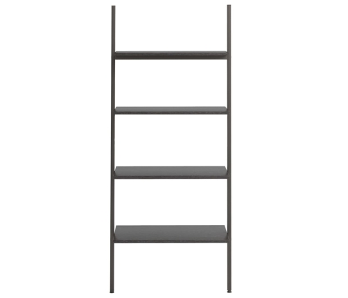 vidaXL 4-līmeņu slīps plaukts, melns, 64x34x150,5 cm