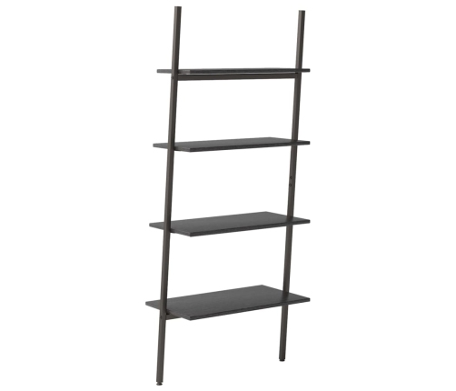 vidaXL 4-līmeņu slīps plaukts, melns, 64x34x150,5 cm