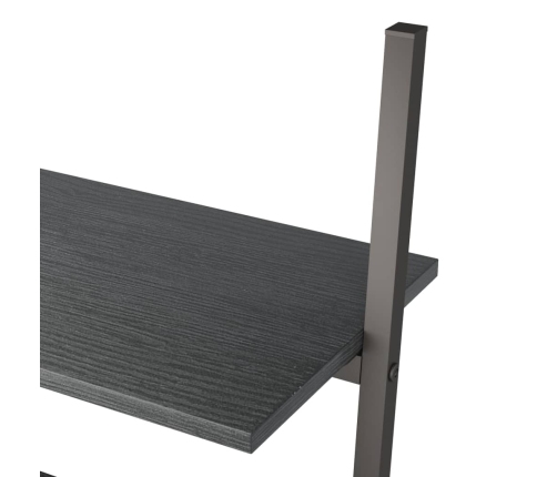 vidaXL 4-līmeņu slīps plaukts, melns, 64x34x150,5 cm