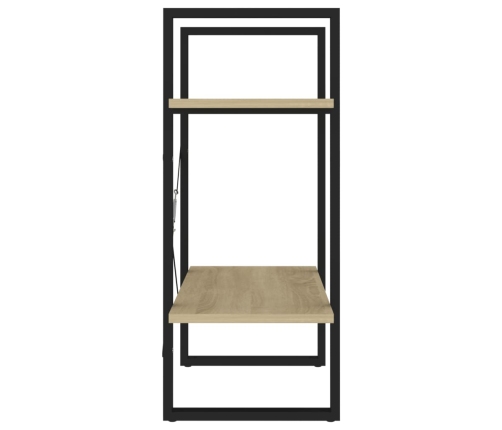 2-Līmeņu Grāmatu Plaukts, Ozolkoka 60X30X70Cm Inženierijas Koks Vidaxl