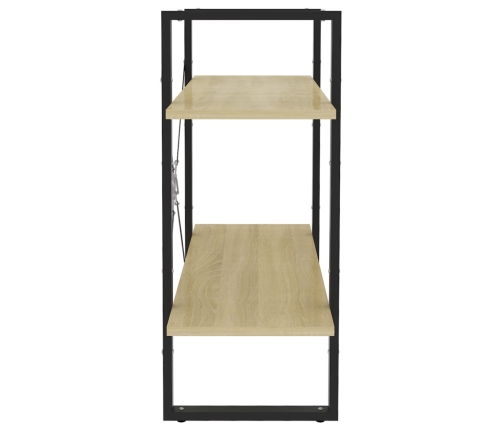 vidaXL 2-līmeņu grāmatu plaukts, ozolkoka 80x30x70cm inženierijas koks