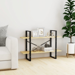 2-Līmeņu Grāmatu Plaukts, 100X30X70 Cm, Priedes Masīvkoks Vidaxl