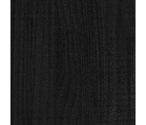 vidaXL 2-līmeņu grāmatu plaukts, melns, 100x30x70 cm, priedes koks