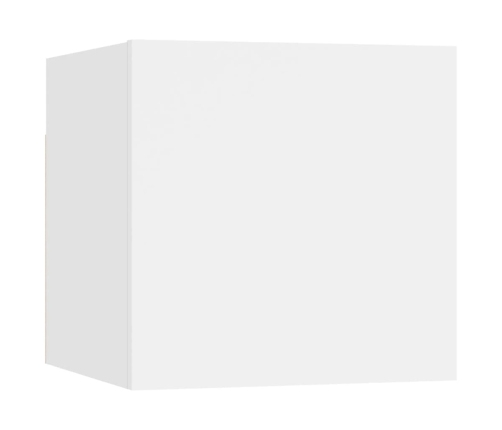 10-Daļīgs Tv Plauktu Komplekts, Balts, Inženierijas Koks Vidaxl