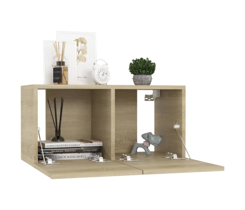 10-Daļīgs Tv Skapīšu Komplekts Ozolkoka Krāsa Inženierijas Koks Vidaxl