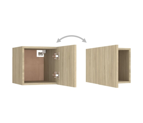 10-Daļīgs Tv Skapīšu Komplekts Ozolkoka Krāsa Inženierijas Koks Vidaxl