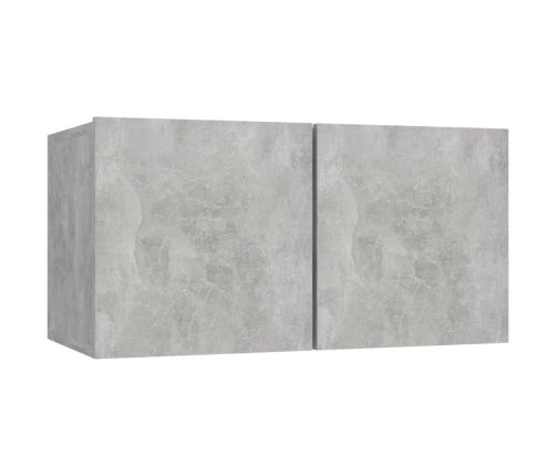 vidaXL 10-daļīgs TV skapīšu komplekts, betona pelēks inženierijas koks