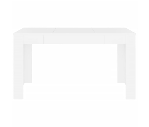 vidaXL virtuves galds, balts, 140x74,5x76 cm, inženierijas koks