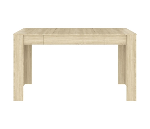 vidaXL virtuves galds, ozolkoka krāsa, 140x74,5x76 cm, skaidu plāksne