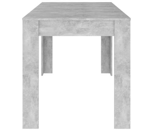 vidaXL virtuves galds, betona pelēks, 140x74,5x76 cm, skaidu plāksne