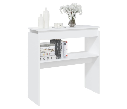 vidaXL konsoles galdiņš, balts, 80x30x80 cm, inženierijas koks