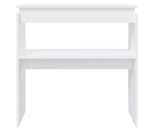 vidaXL konsoles galdiņš, balts, 80x30x80 cm, inženierijas koks