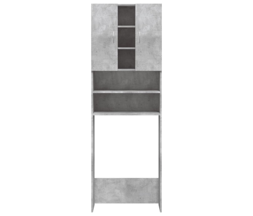 vidaXL veļasmašīnas skapītis, 64x25,5x190 cm, betona pelēks
