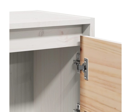 vidaXL naktsgaldiņi, 2 gab., balti, 40x30,5x40 cm, priedes masīvkoks