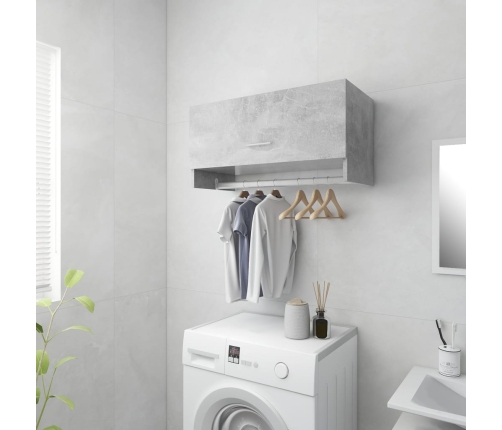 vidaXL skapis, betona pelēks, 70x32,5x35 cm, inženierijas koks