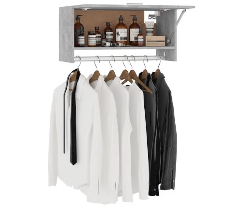 vidaXL skapis, betona pelēks, 70x32,5x35 cm, inženierijas koks