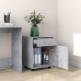 vidaXL skapītis ar riteņiem betona pelēks 45x38x54cm inženierijas koks