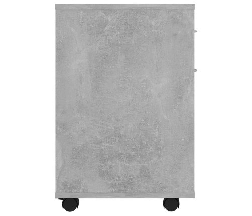 vidaXL skapītis ar riteņiem betona pelēks 45x38x54cm inženierijas koks