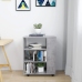 vidaXL plaukts ar riteņiem, betona pelēks 60x35x75cm inženierijas koks