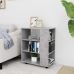 vidaXL plaukts ar riteņiem, betona pelēks 60x35x75cm inženierijas koks
