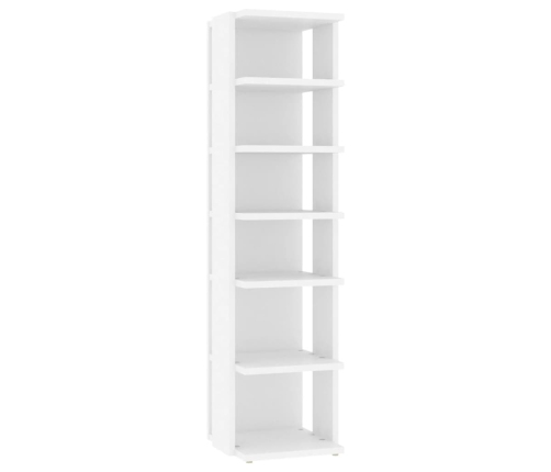 vidaXL apavu plaukti, 2 gab., 27,5x27x102 cm, balti, inženierijas koks