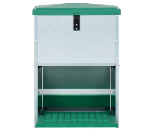 vidaXL automātiska mājputnu barotava ar pedāli, 12 kg