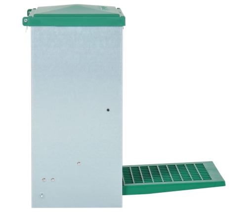 vidaXL automātiska mājputnu barotava ar pedāli, 12 kg