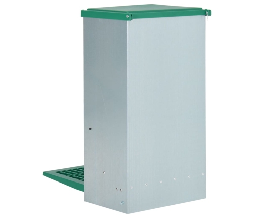 vidaXL automātiska mājputnu barotava ar pedāli, 20 kg