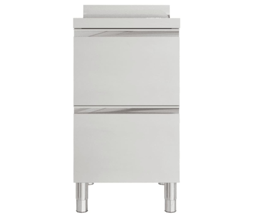 Virtuves Skapītis Ar 2 Atvilktnēm, Nerūsējošs Tērauds Vidaxl