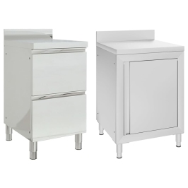 Virtuves Skapīši, 2 Gab., Nerūsējošs Tērauds Vidaxl