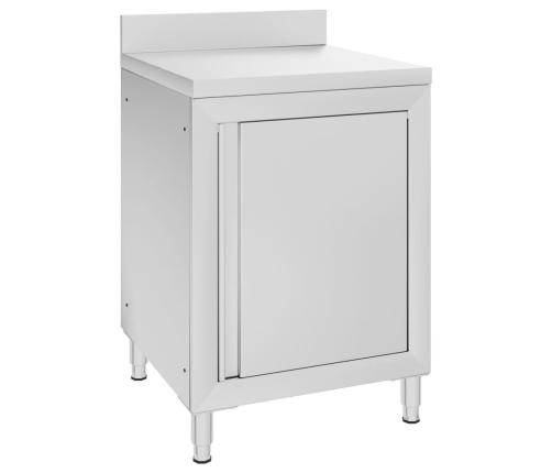 vidaXL virtuves skapīši, 2 gab., nerūsējošs tērauds