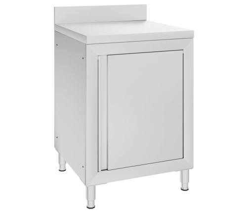 vidaXL virtuves skapīši, 2 gab., nerūsējošs tērauds