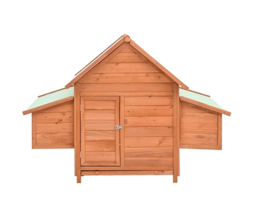 vidaXL vistu būris, 152x96x110 cm, egles masīvkoks