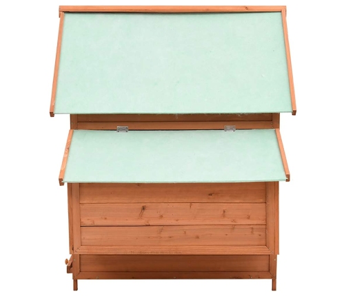 vidaXL vistu būris, 152x96x110 cm, egles masīvkoks