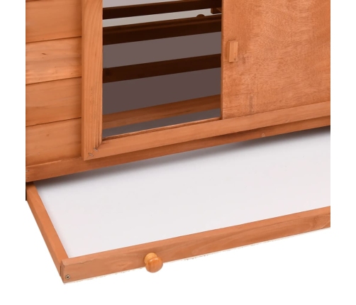 vidaXL vistu būris, 152x96x110 cm, egles masīvkoks