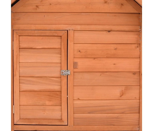 vidaXL vistu būris, 152x96x110 cm, egles masīvkoks