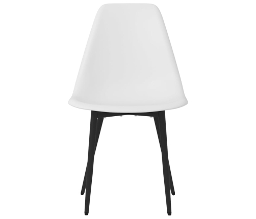 vidaXL virtuves krēsli, 2 gab., balts PP