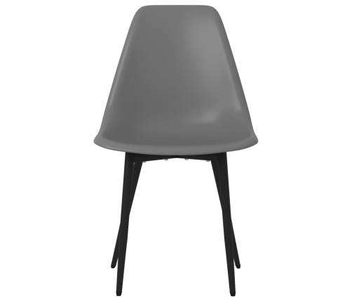 vidaXL virtuves krēsli, 4 gab., pelēks PP