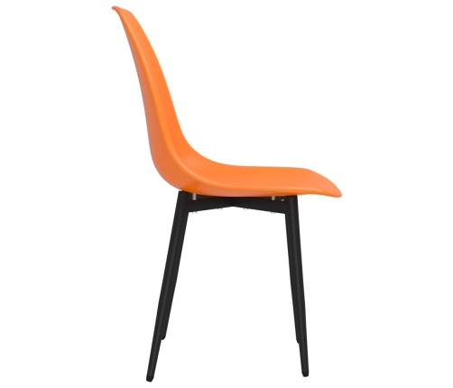 vidaXL virtuves krēsli, 2 gab., oranžs PP