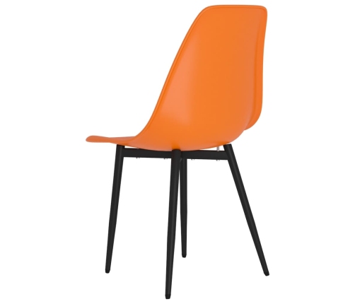 vidaXL virtuves krēsli, 2 gab., oranžs PP