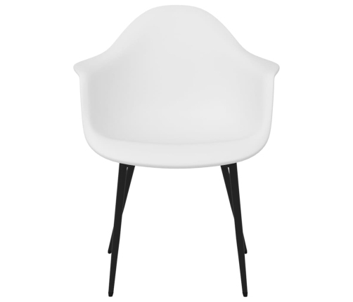 vidaXL virtuves krēsli, 4 gab., balts PP