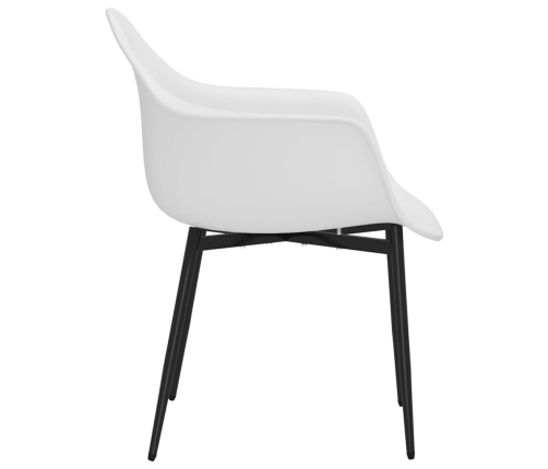 vidaXL virtuves krēsli, 4 gab., balts PP